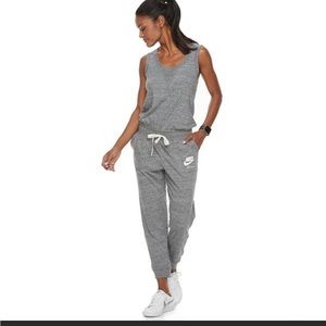 NIKE Gray Sportswear Gym Vintage Romper Women's Jumpsuit size XS great condition